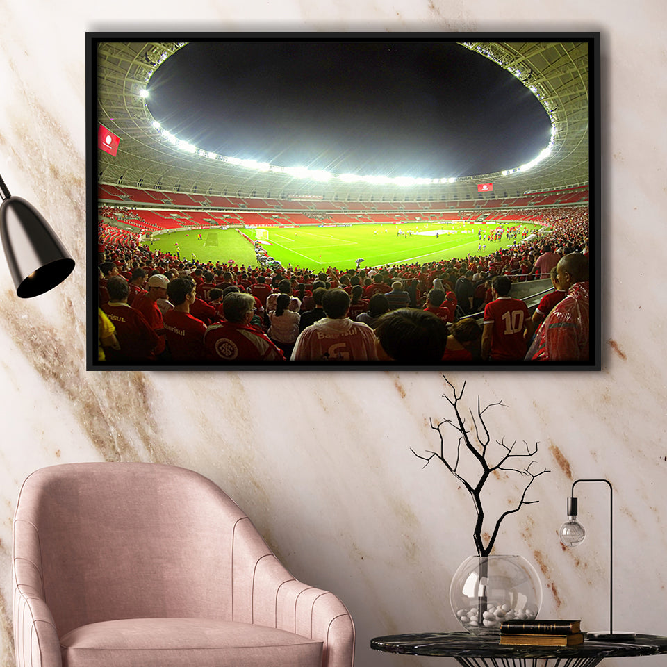 Beira Rio Stadium, Stadium Canvas, Sport Art, Gift for him, Framed Canvas Prints Wall Art Decor, Framed Picture