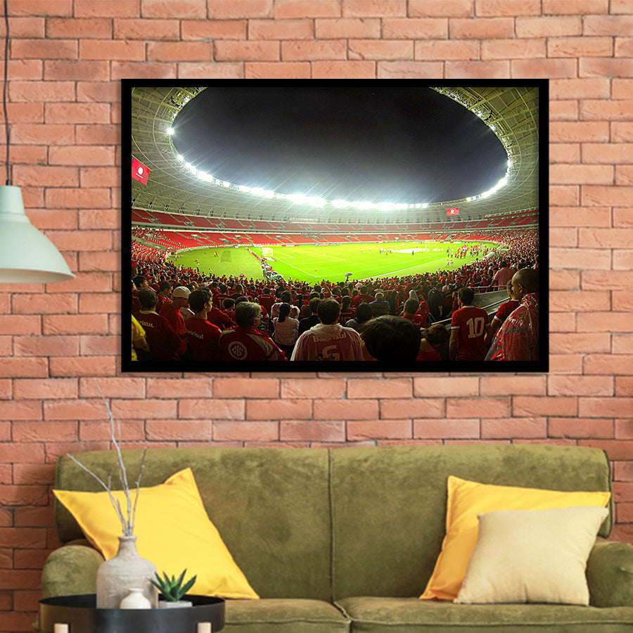 Beira Rio Stadium, Stadium Canvas, Sport Art, Gift for him, Framed Art Prints Wall Art Decor, Framed Picture