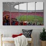 Beira Rio Stadium in Alegre, Stadium Canvas, Sport Art, Gift for him, Multi Panels B, Canvas Prints Wall Art Decor