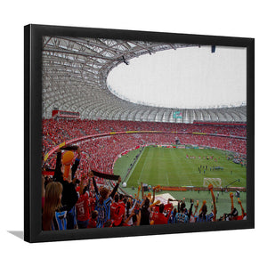 Beira Rio Stadium in Alegre, Stadium Canvas, Sport Art, Gift for him, Framed Art Prints Wall Art Decor, Framed Picture