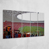 Beira Rio Stadium in Alegre, Stadium Canvas, Sport Art, Gift for him, Multi Panels B, Canvas Prints Wall Art Decor