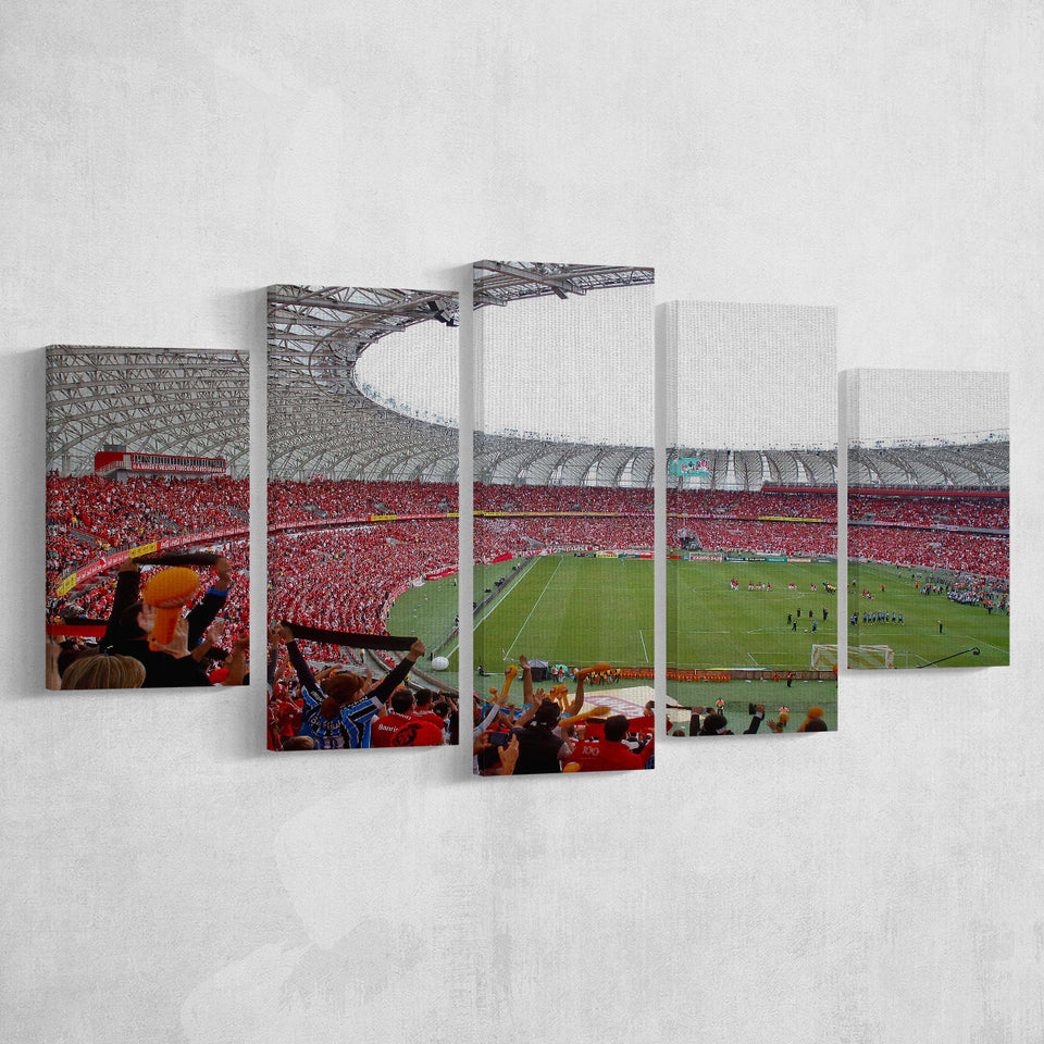 Beira Rio Stadium in Alegre, Stadium Canvas, Sport Art, Large Canvas, Multi Panels, Canvas Prints Wall Art Decor
