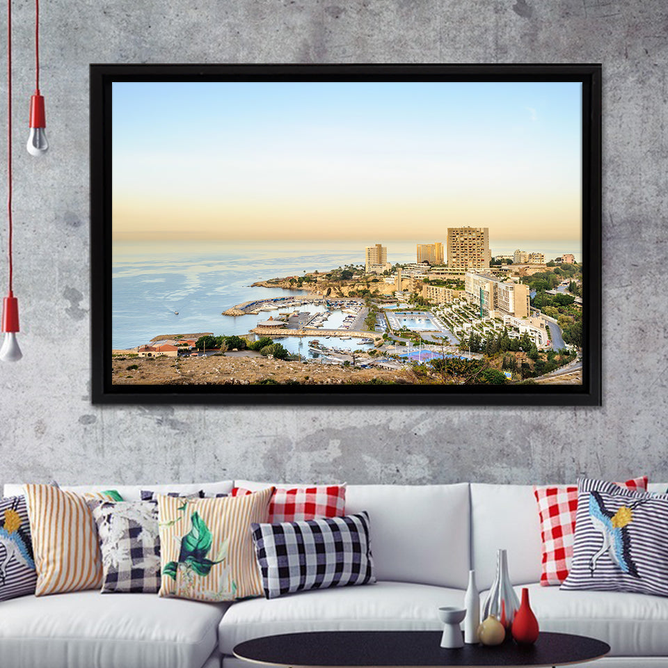 Beirut the largest city and the capital of Lebanon Framed Canvas Print UnixCanvas