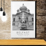 Belfast, Northern Ireland Black And White Art Canvas Prints Wall Art Home Decor