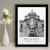 Belfast, Northern Ireland Black And White Art Framed Art Prints Wall Art Decor, Framed Picture