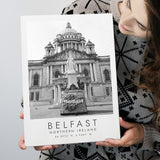 Belfast, Northern Ireland Black And White Art Canvas Prints Wall Art Home Decor