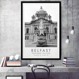 Belfast, Northern Ireland Black And White Art Framed Art Prints Wall Art Decor, Framed Picture