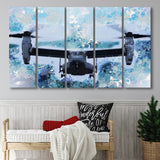 Bell Boeing V 22 Osprey 5 Piece B Canvas Prints Wall Art Decor, Multi Panels,Large Canvas, Home Decor