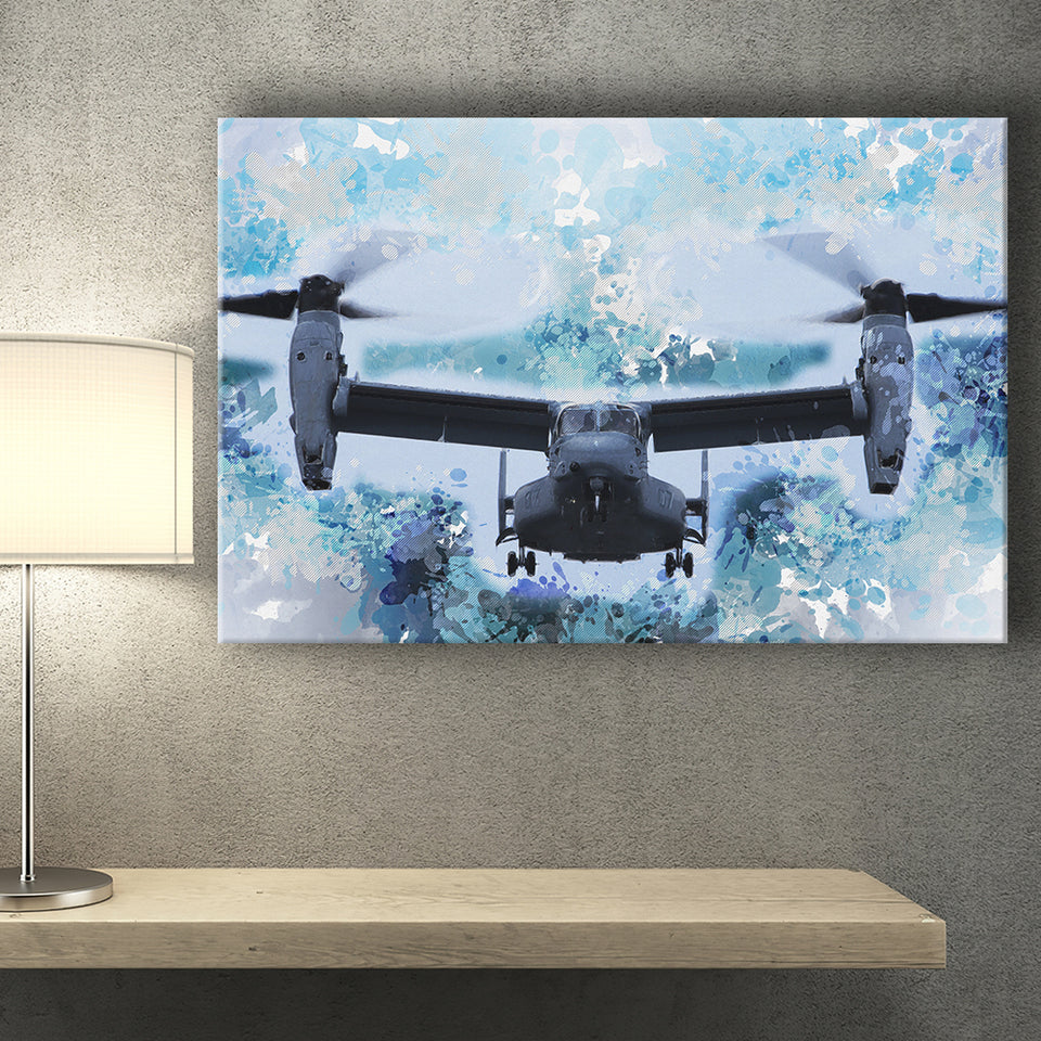 Bell Boeing V 22 Osprey Canvas Prints Wall Art Decor - Painting Canvas, Art Print, Home Decor, Ready to Hang