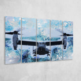 Bell Boeing V 22 Osprey 5 Piece B Canvas Prints Wall Art Decor, Multi Panels,Large Canvas, Home Decor