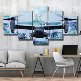 Bell Boeing V 22 Osprey 5 Pieces Canvas Prints Wall Art Decor - Painting Canvas, Mixed Canvas, Multi Panels