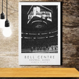 Bell Centre Montreal Canadiens Ice Hockey Lovers Black And White Art Canvas Prints Wall Art Home Decor