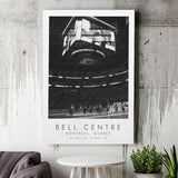 Bell Centre Montreal Canadiens Ice Hockey Lovers Black And White Art Canvas Prints Wall Art Home Decor