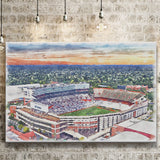 Ben Hill Griffin Stadium Florida Gators Stadium Watercolor, Sport Art Prints Fan Gift, Canvas Prints Wall Art Decor