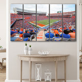 Ben Hill Griffin Stadium Canvas Prints Florida Gators Wall Art,Multi Panels B,Sport Stadium Art Prints, Fan Gift
