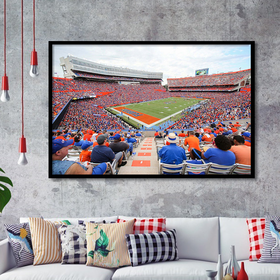Ben Hill Griffin Stadium Art Prints Florida Gators Wall Art,Sport Stadium Art Prints, Fan Gift, Wall Decor