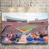 Ben Hill Griffin Stadium Canvas Prints Florida Gators Wall Art,Sport Stadium Art Prints, Fan Gift, Wall Decor
