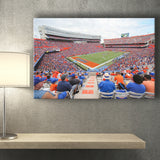 Ben Hill Griffin Stadium Canvas Prints Florida Gators Wall Art,Sport Stadium Art Prints, Fan Gift, Wall Decor