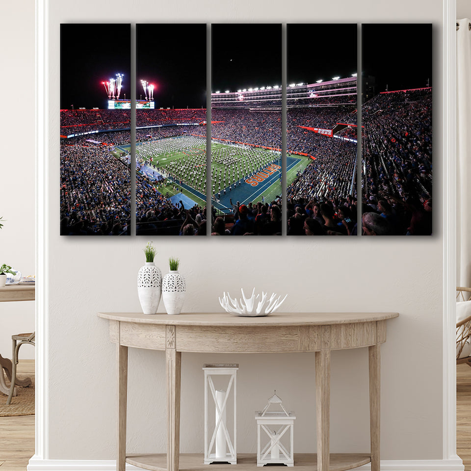 Ben Hill Griffin Stadium, Stadium Canvas, Sport Art, Gift for him, Multi Panels B, Canvas Prints Wall Art Decor