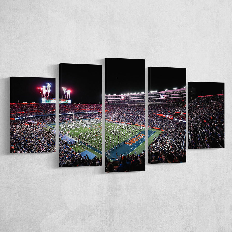 Ben Hill Griffin Stadium, Stadium Canvas, Sport Art, Large Canvas, Multi Panels, Canvas Prints Wall Art Decor