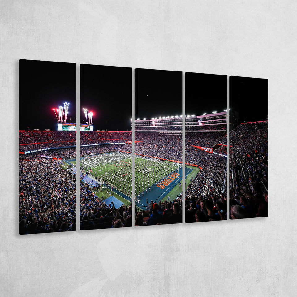 Ben Hill Griffin Stadium, Stadium Canvas, Sport Art, Gift for him, Multi Panels B, Canvas Prints Wall Art Decor
