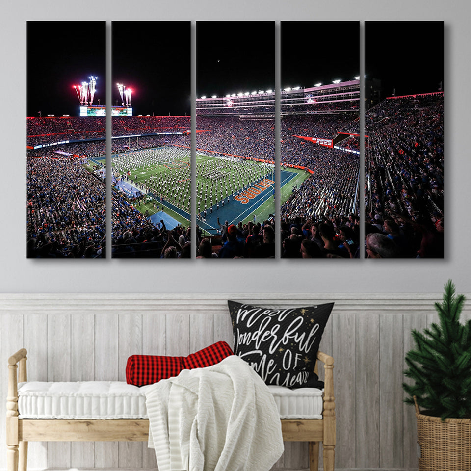 Ben Hill Griffin Stadium, Stadium Canvas, Sport Art, Gift for him, Multi Panels B, Canvas Prints Wall Art Decor