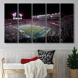 Ben Hill Griffin Stadium, Stadium Canvas, Sport Art, Gift for him, Multi Panels B, Canvas Prints Wall Art Decor