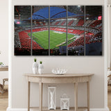 Benfica Stadium, Stadium Canvas, Sport Art, Gift for him, Multi Panels B, Canvas Prints Wall Art Decor