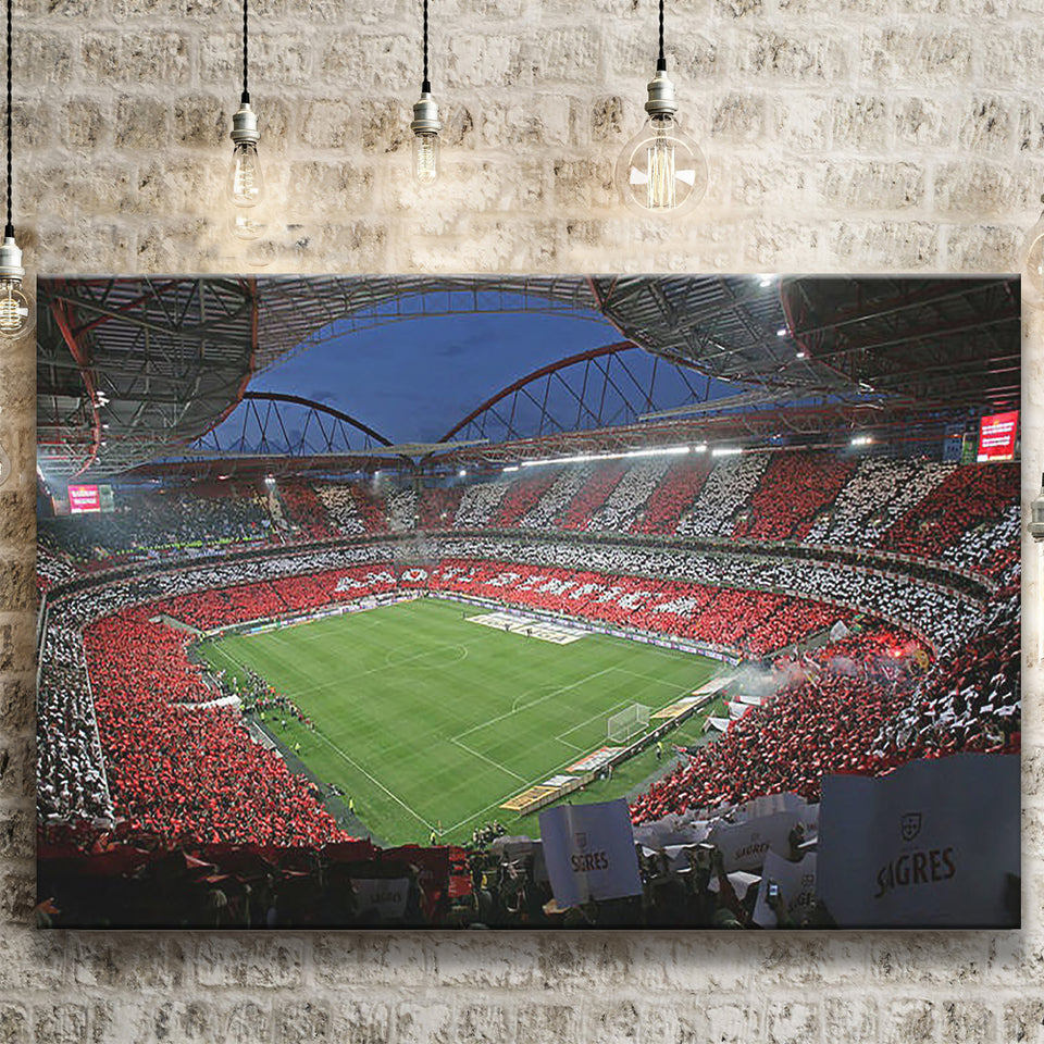 Benfica Stadium, Stadium Canvas, Sport Art, Gift for him, Fan Gift, Canvas Prints Wall Art Decor
