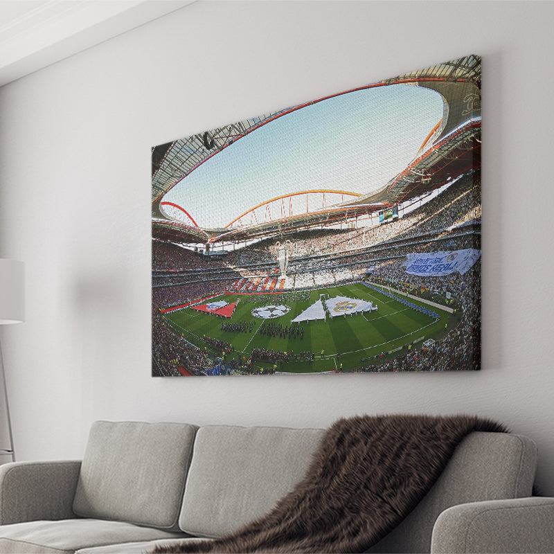 Benfica World Soccer Stadium, Stadium Canvas, Sport Art, Gift for him, Fan Gift, Canvas Prints Wall Art Decor