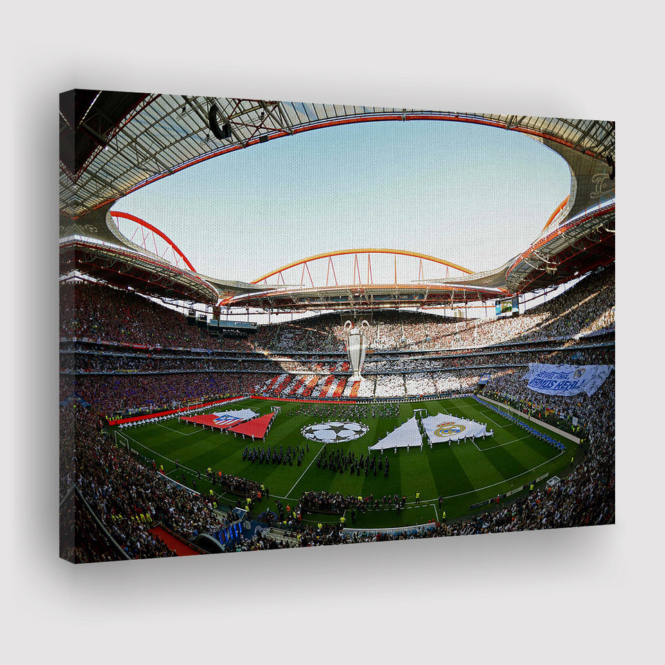 Benfica World Soccer Stadium, Stadium Canvas, Sport Art, Gift for him, Fan Gift, Canvas Prints Wall Art Decor
