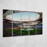 Benfica World Soccer Stadium, Stadium Canvas, Sport Art, Gift for him, Multi Panels B, Canvas Prints Wall Art Decor