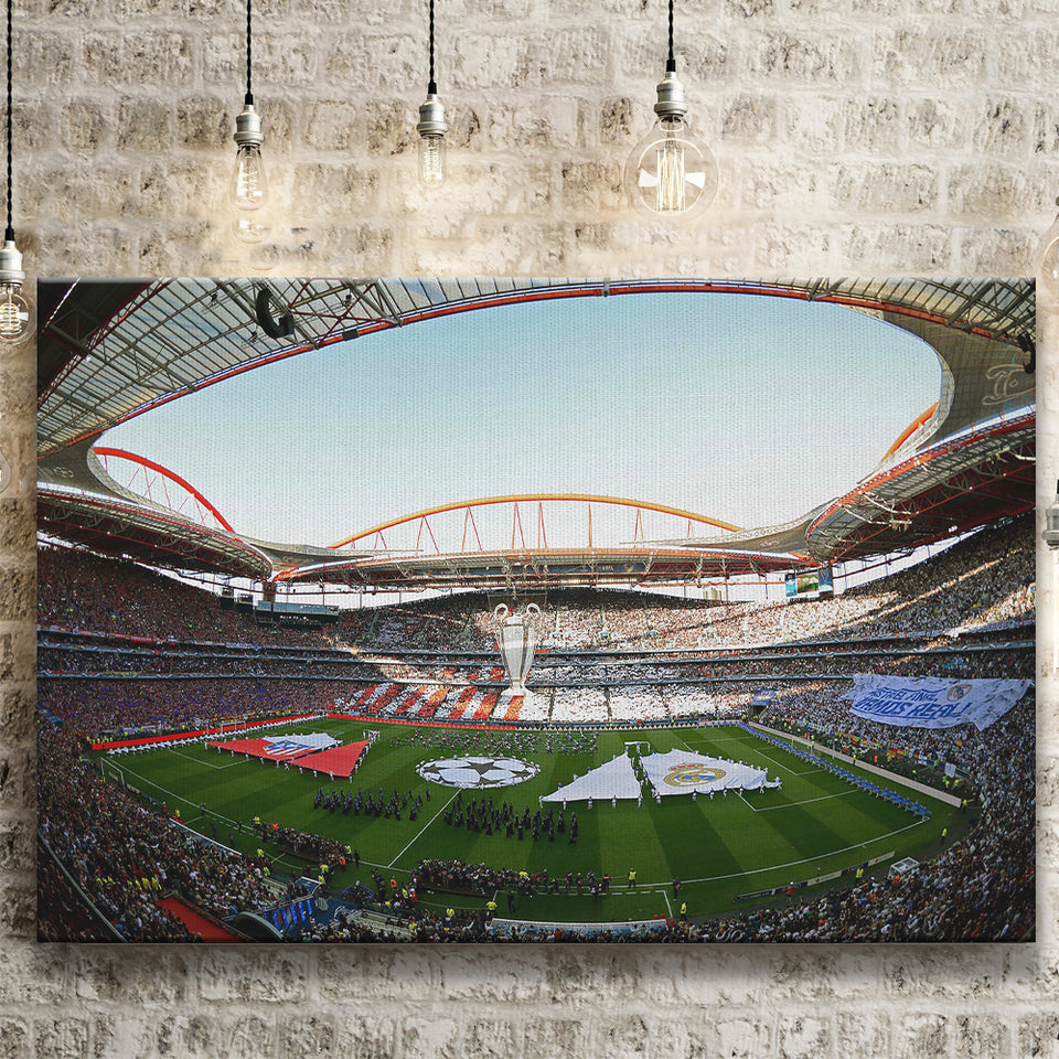 Benfica World Soccer Stadium, Stadium Canvas, Sport Art, Gift for him, Fan Gift, Canvas Prints Wall Art Decor