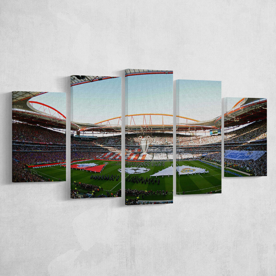 Benfica World Soccer Stadium, Stadium Canvas, Sport Art, Large Canvas, Multi Panels, Canvas Prints Wall Art Decor