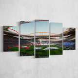 Benfica World Soccer Stadium, Stadium Canvas, Sport Art, Large Canvas, Multi Panels, Canvas Prints Wall Art Decor