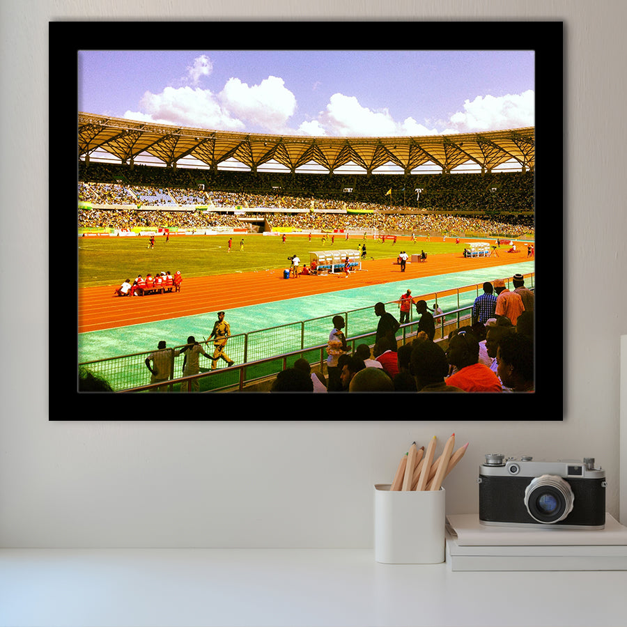 Benjamin Mkapa Stadium, Stadium Canvas, Sport Art, Gift for him, Framed Art Prints Wall Art Decor, Framed Picture