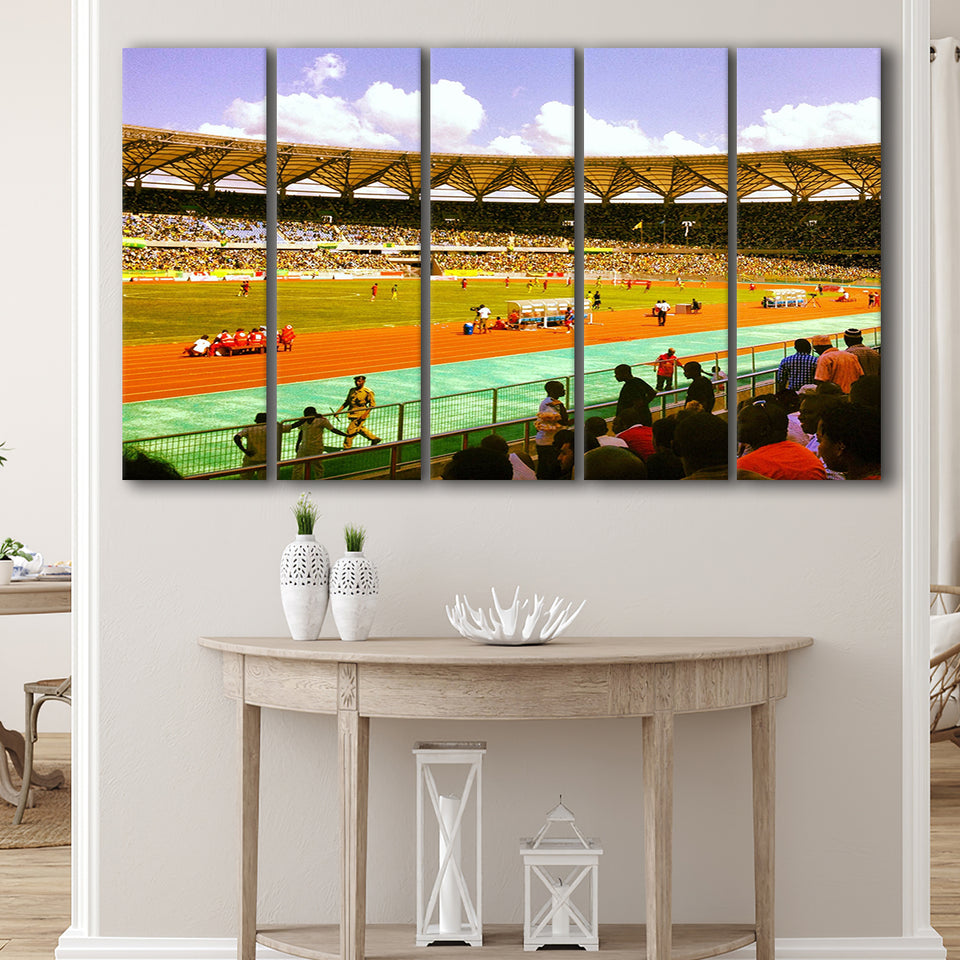 Benjamin Mkapa Stadium, Stadium Canvas, Sport Art, Gift for him, Multi Panels B, Canvas Prints Wall Art Decor
