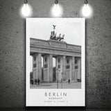 Berlin Germany 1 Black And White Art Canvas Prints Wall Art Home Decor