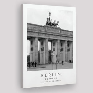 Berlin Germany 1 Black And White Art Canvas Prints Wall Art Home Decor