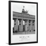 Berlin Germany 1 Black And White Art Framed Art Prints Wall Art Decor, Framed Picture