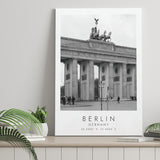 Berlin Germany 1 Black And White Art Canvas Prints Wall Art Home Decor