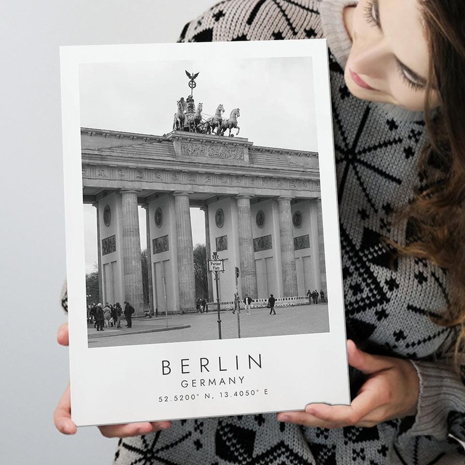 Berlin Germany 1 Black And White Art Canvas Prints Wall Art Home Decor
