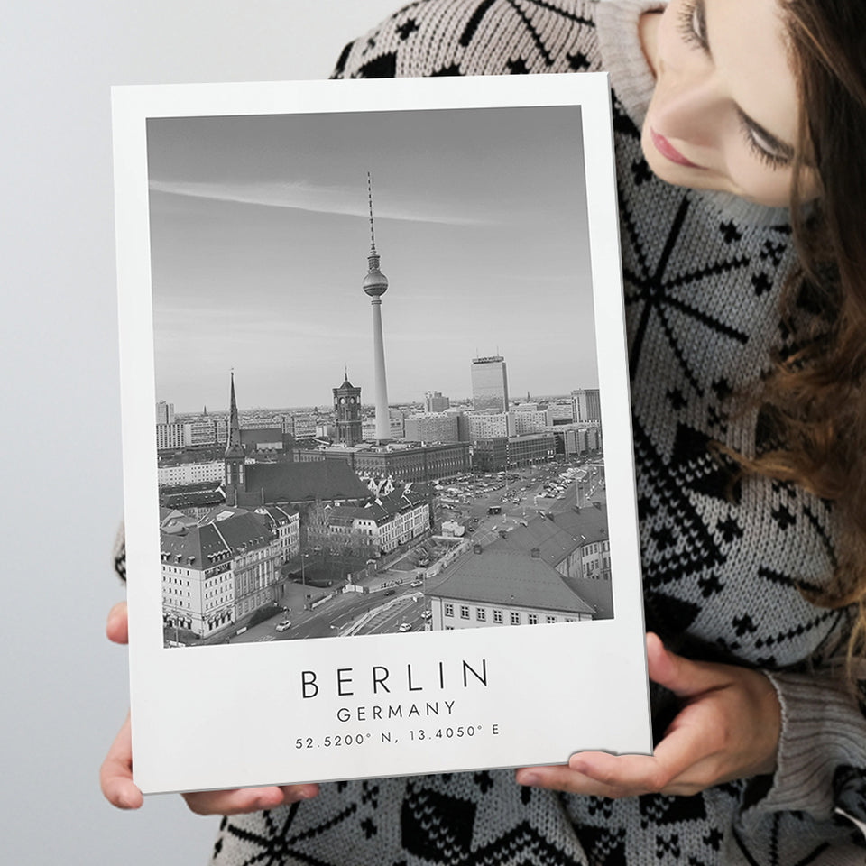 Berlin Germany Black And White Art Canvas Prints Wall Art Home Decor