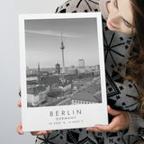 Berlin Germany Black And White Art Canvas Prints Wall Art Home Decor