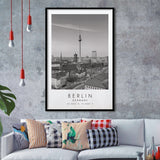 Berlin Germany Black And White Art Framed Art Prints Wall Art Decor, Framed Picture