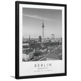 Berlin Germany Black And White Art Framed Art Prints Wall Art Decor, Framed Picture