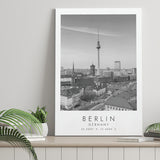 Berlin Germany Black And White Art Canvas Prints Wall Art Home Decor