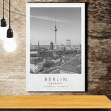 Berlin Germany Black And White Art Canvas Prints Wall Art Home Decor