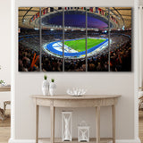Berliner Olympiastadion Night, Stadium Canvas, Sport Art, Gift for him, Multi Panels B, Canvas Prints Wall Art Decor