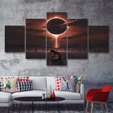 Berserk Griffith And The Band Of The Hawk 5 Piece Multi Panels Canvas Prints Wall Art - Painting Canvas,Wall Decor